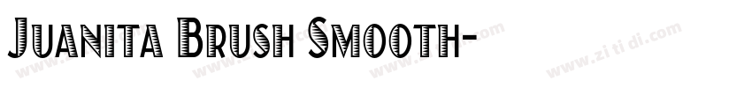 Juanita Brush Smooth字体转换